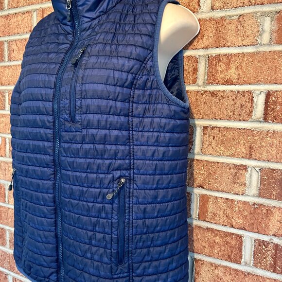 Women's Vineyard Vines Quilted Vest Navy Blue Size Medium - Picture 4 of 8